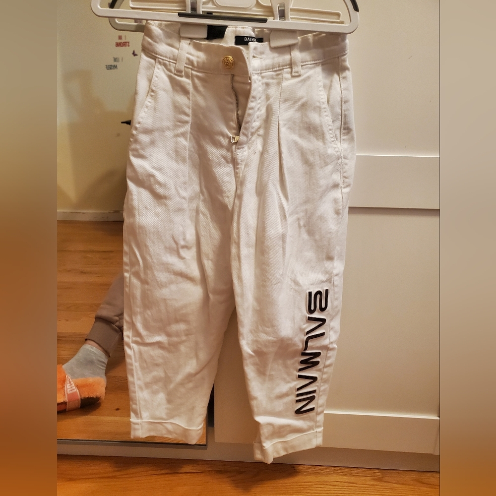 Balmain White Jogger Pants